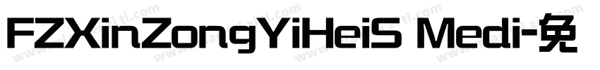 FZXinZongYiHeiS Medi字体转换